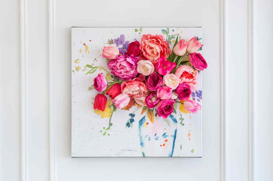 One of the best ways to Make 3D Floral Canvas Wall Paintings