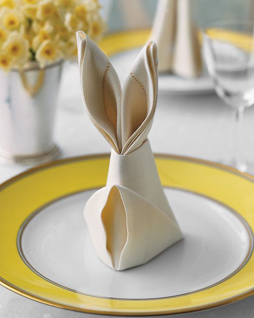 Strategies to Do a Bunny Napkin Fold for Easter